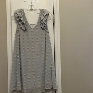 Jodifl gray Swiss dot dress size small. Never worn